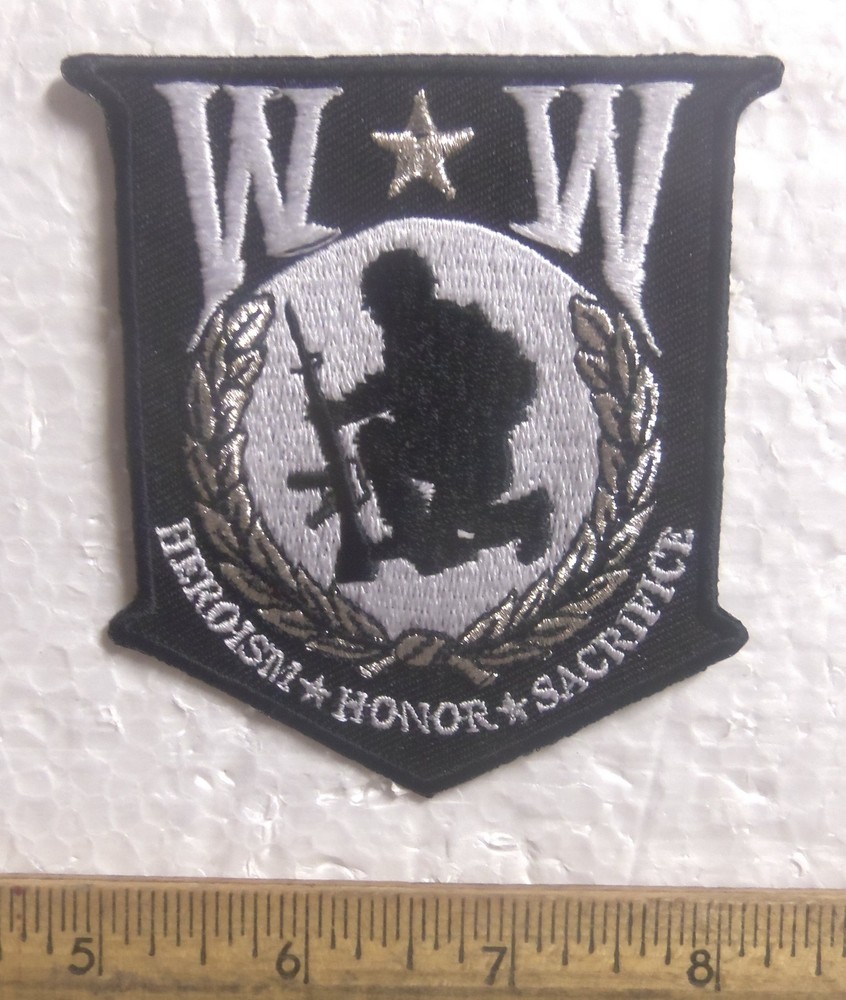 Wounded Warrior – Heroism * Honor * Sacrifice Embroidered Patch