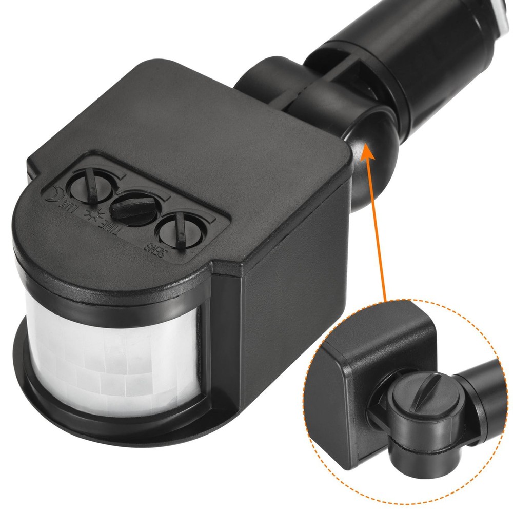 Motion Sensor Sensor AC110-240V Infrared PIR Detector Switch Black