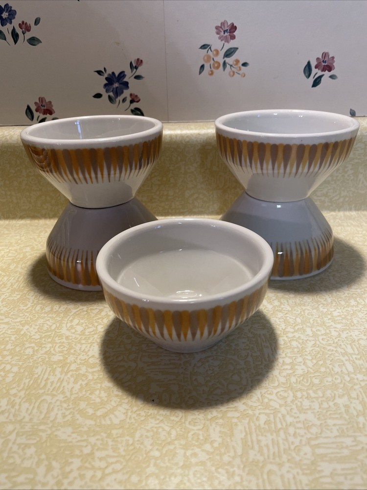 Jackson China Paul McCobb Radiant Pattern, 5 Custard Cups