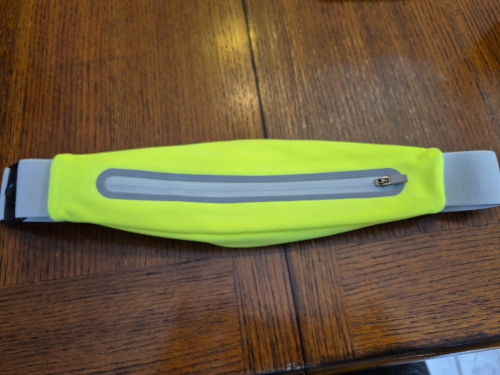 Neon Yellow Running Belt
