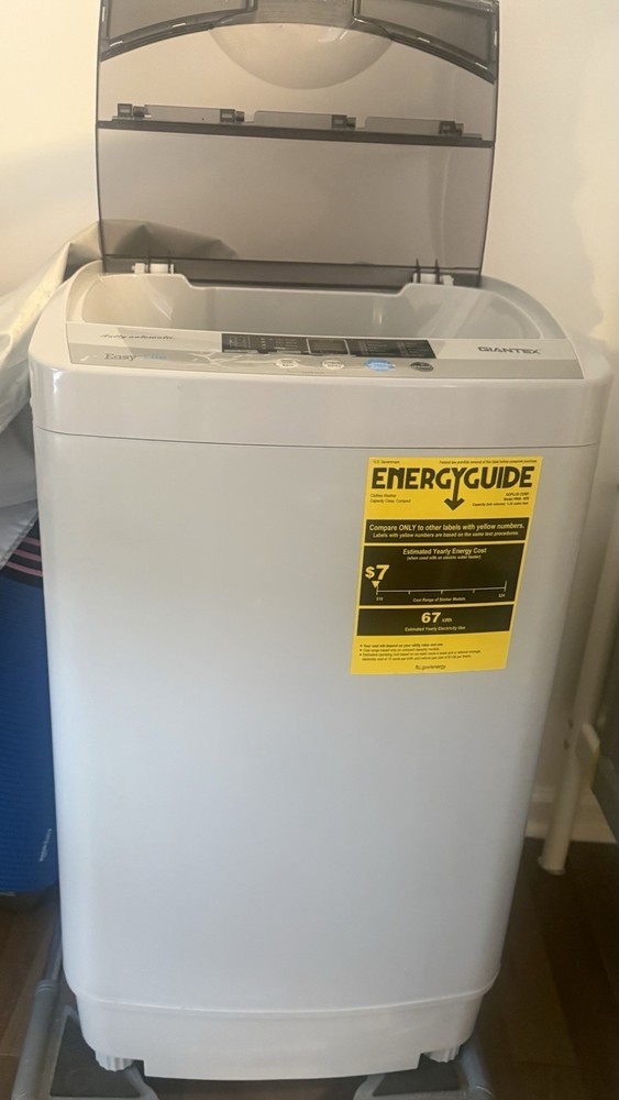 Giantex Easy Life Fully Automatic Compact Top-Loading Washing Machine White/Gray