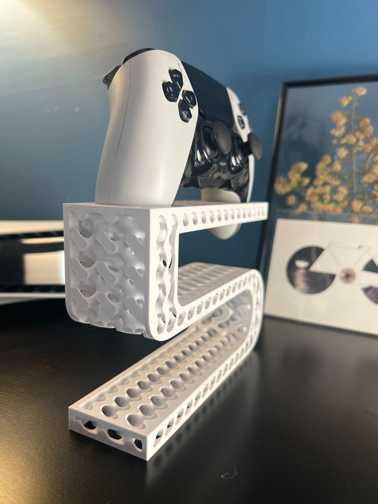 PS5 DualSense Edge Controller Stand – 3D Printed Display Holder - "5" Theme, PLA