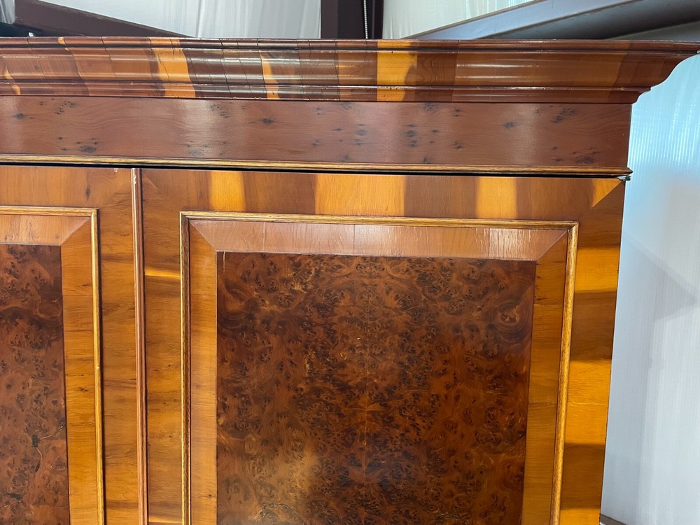 Large Cherry & Walnut Linen Press/Armoire