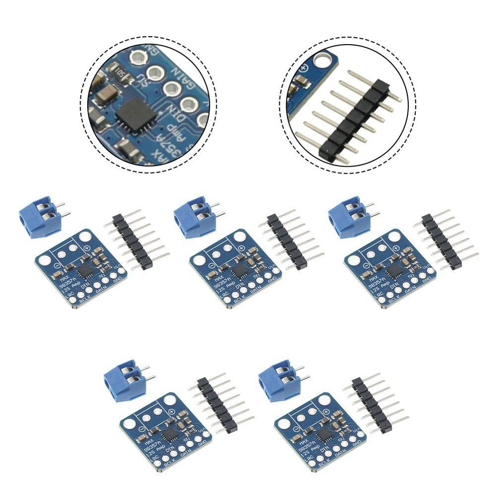 5pcs MAX98357 I2S 3W Class D For Audio Board with Output for Raspberry Pi