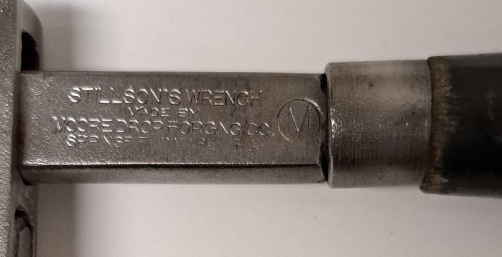 Vintage Stillson No. 8 Adjustable Monkey Wrench Morco Moore Drop Forging Tool Co