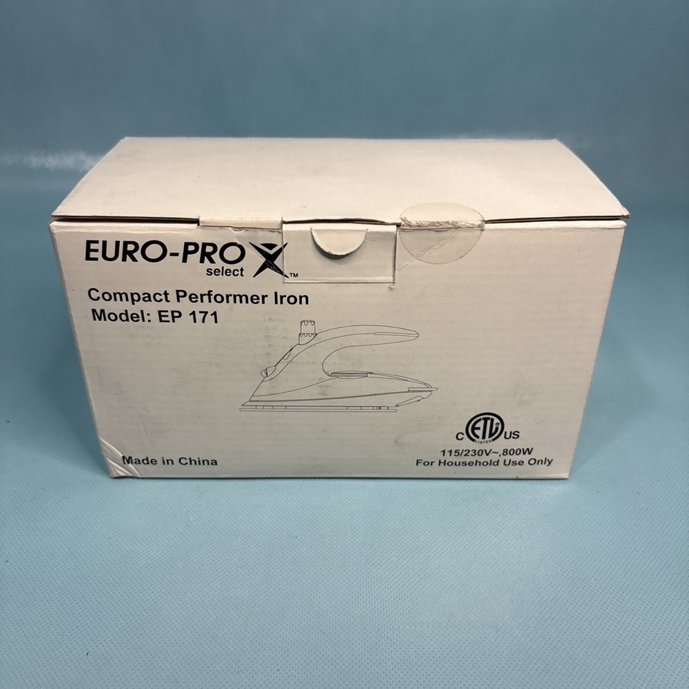 Euro-Pro X EP171 Mini Compact Performer Iron 800w -