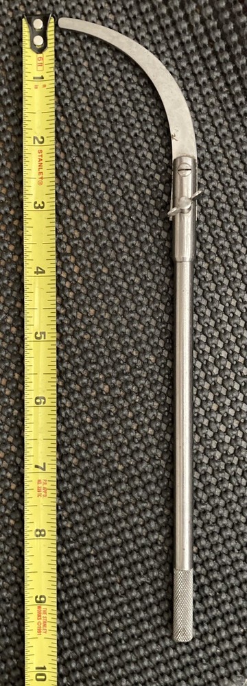 ONE CURVED CALIPER LEG FOR LARGE TRAMMELL SET LEG 9-1/2"