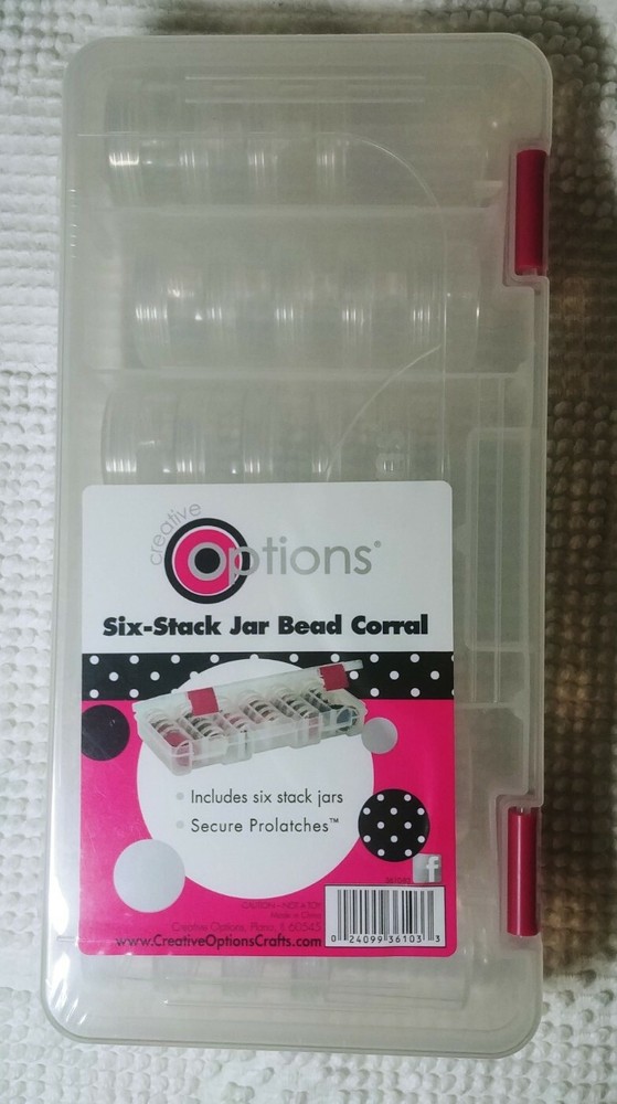 [NEW] Creative Options Six-Stack Jar Bead Corral w/ Secure Prolatches