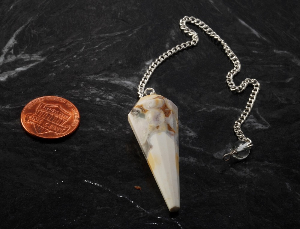 Pendulum Jasper Stone Comes Assorted Divining Spell Casting Reiki