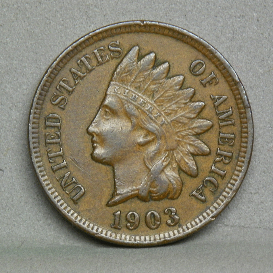 1903 INDIAN HEAD CENT, XF  (W-63)