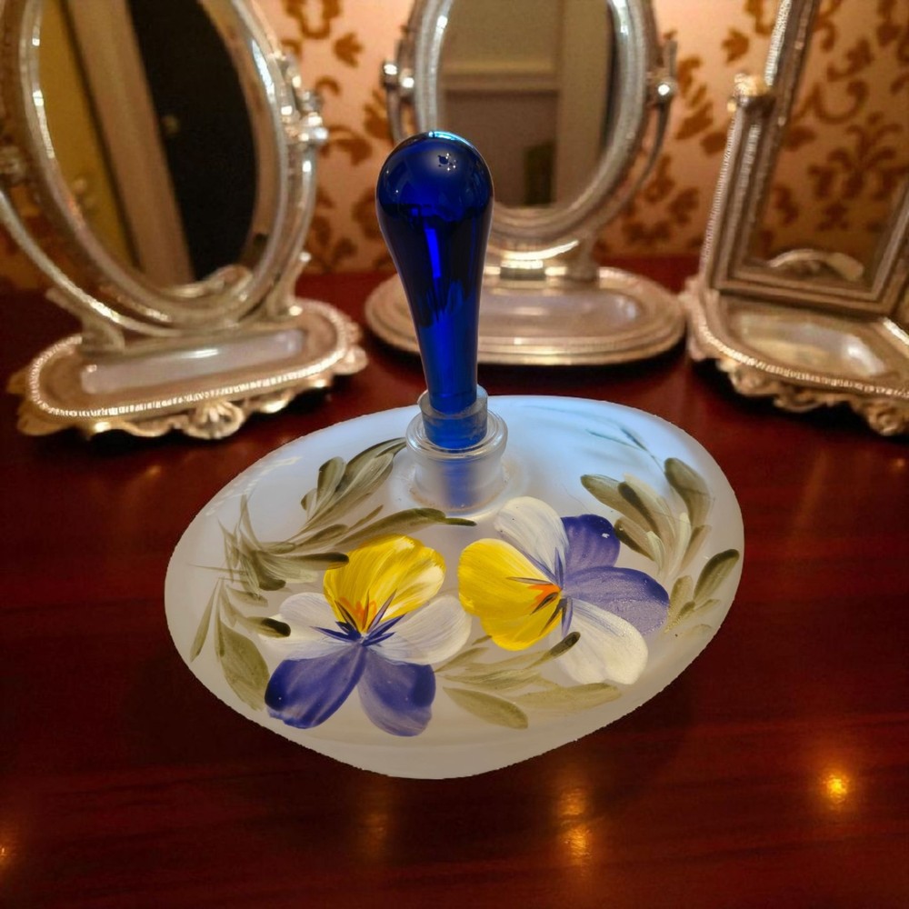 Handpainted Signed Perfume Bottle. (D49)