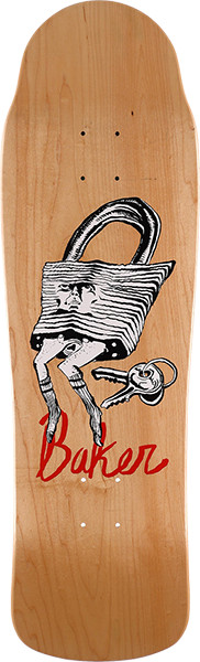 BAKER HAWK BIG BODIES SHAPED SKATEBOARD DECK 9.5X32