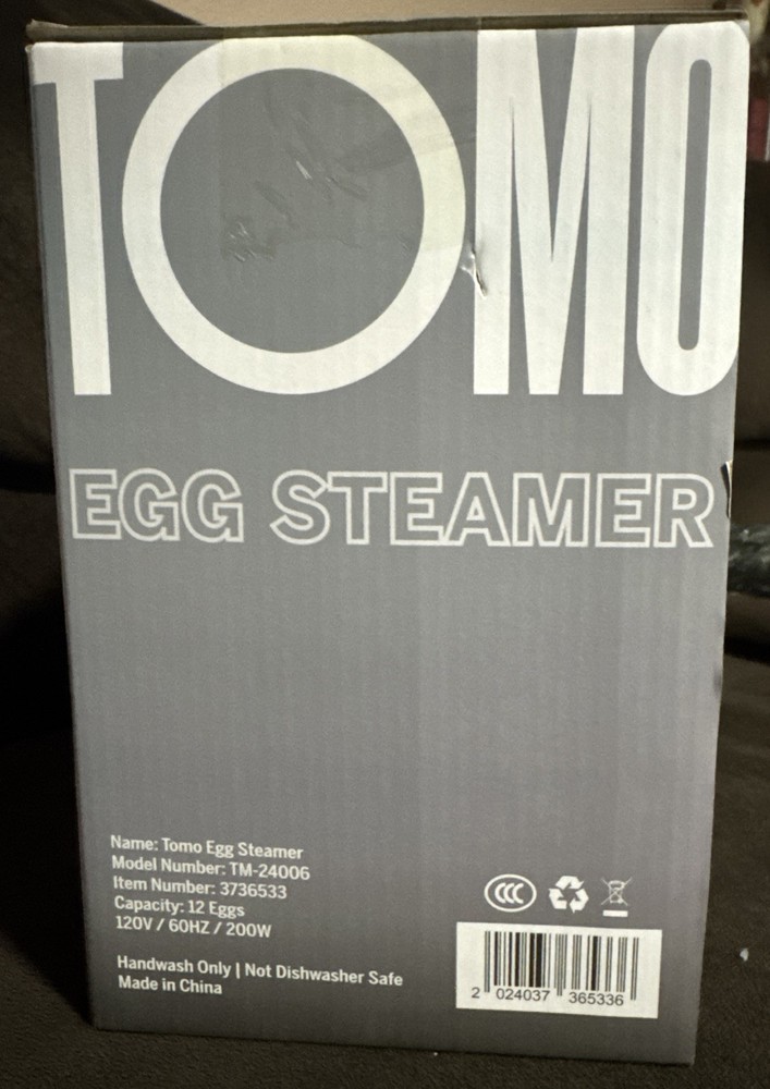 Tomo Egg Steamer with rapid heating technology
