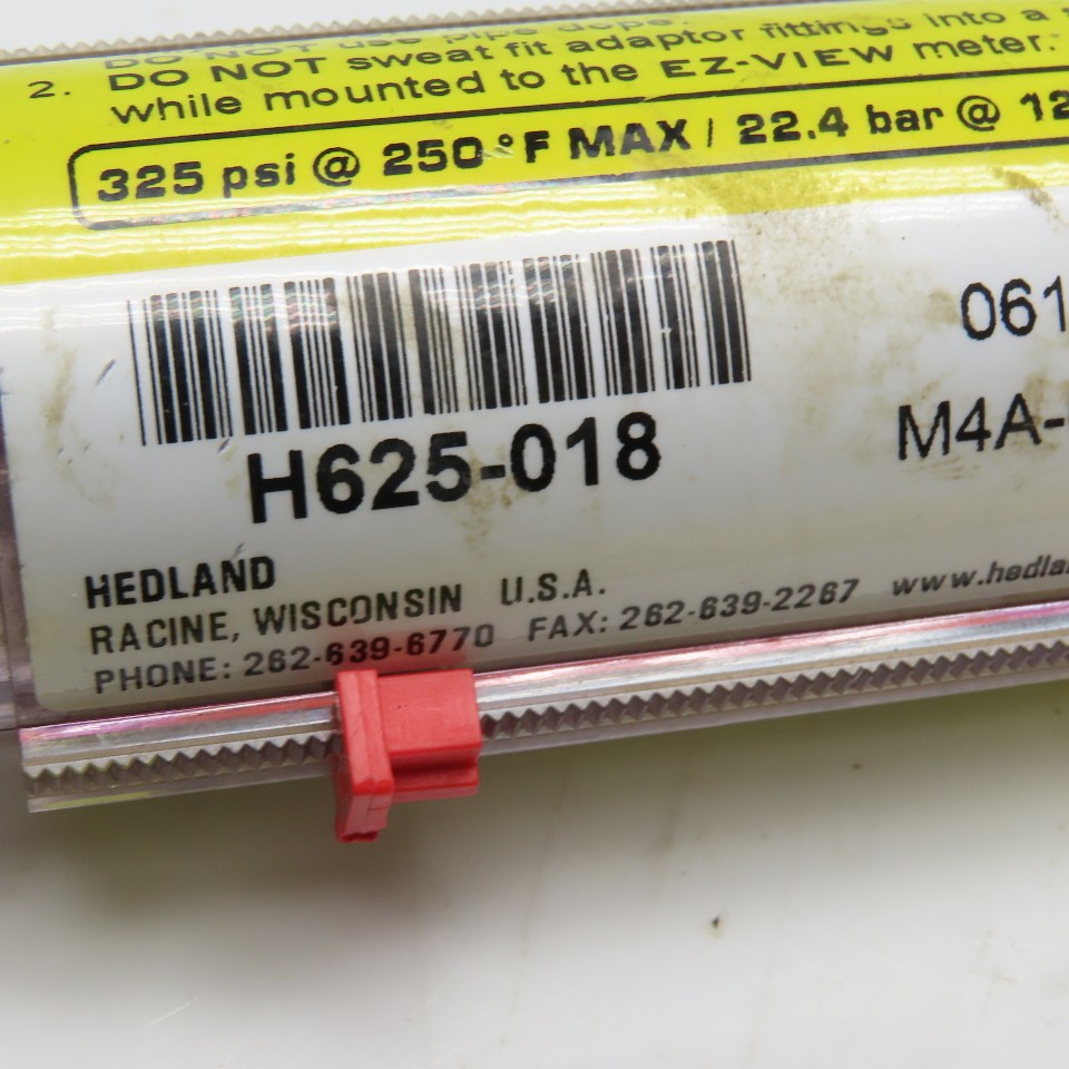 Hedland H625-018 EZ-View 3/4" NPT Flow Meter Missing Pointer