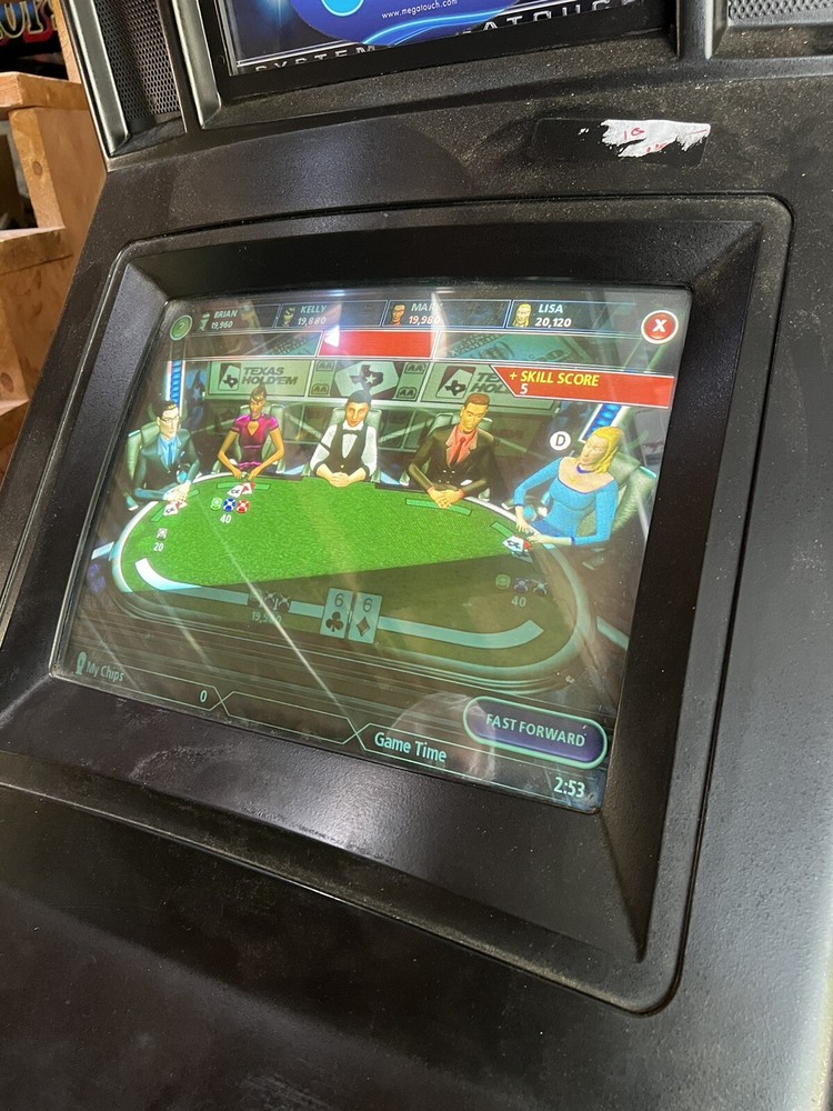 Megatouch 2010 Multi Game Arcade Video Game Machine Stand Machine Tested