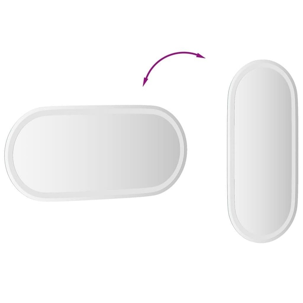 LED Bathroom Mirror 31.5"x13.8" Oval