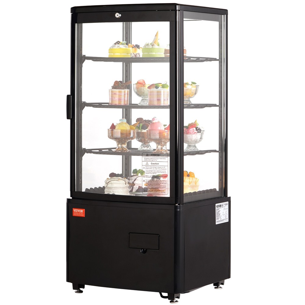 VEVOR Refrigerated Display Case Bakery Display Fridge Case 3 cu ft/85L 3-Tier