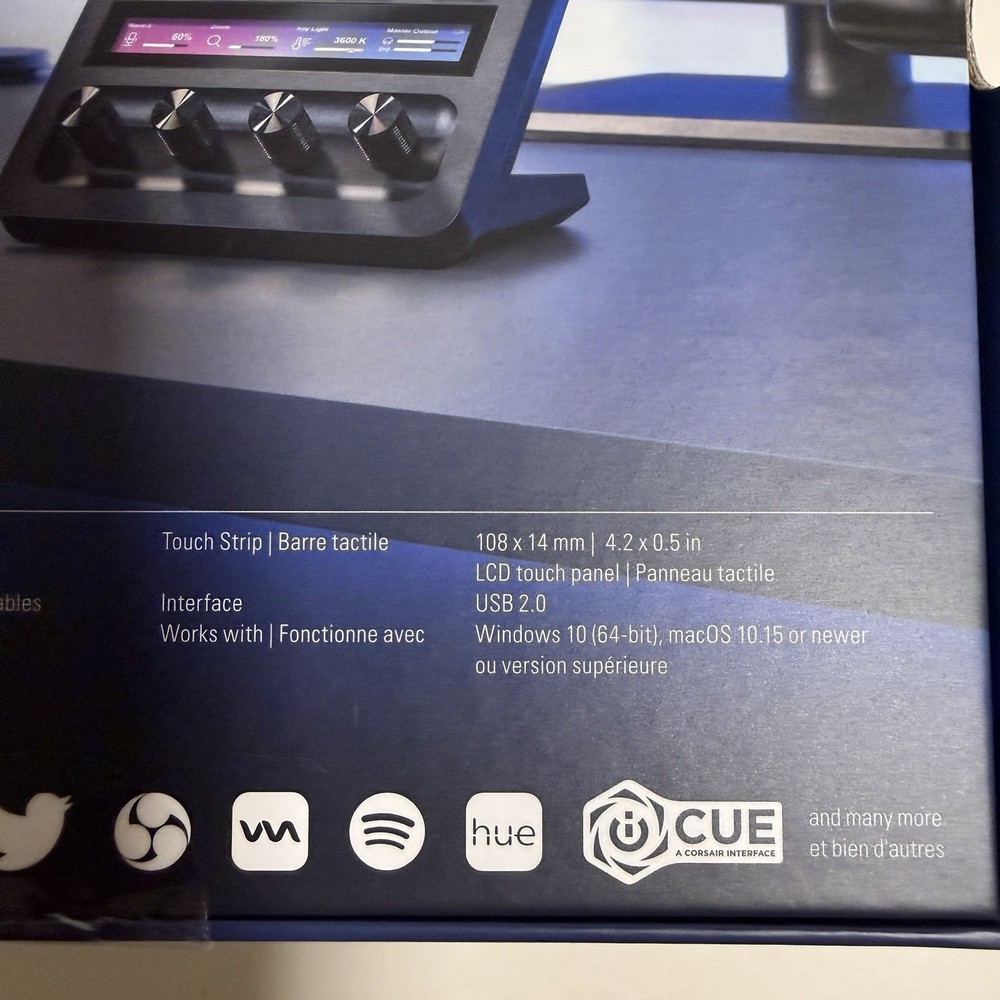 Elgato Stream Deck + Audio Mixer Production Console & Studio Controller Black