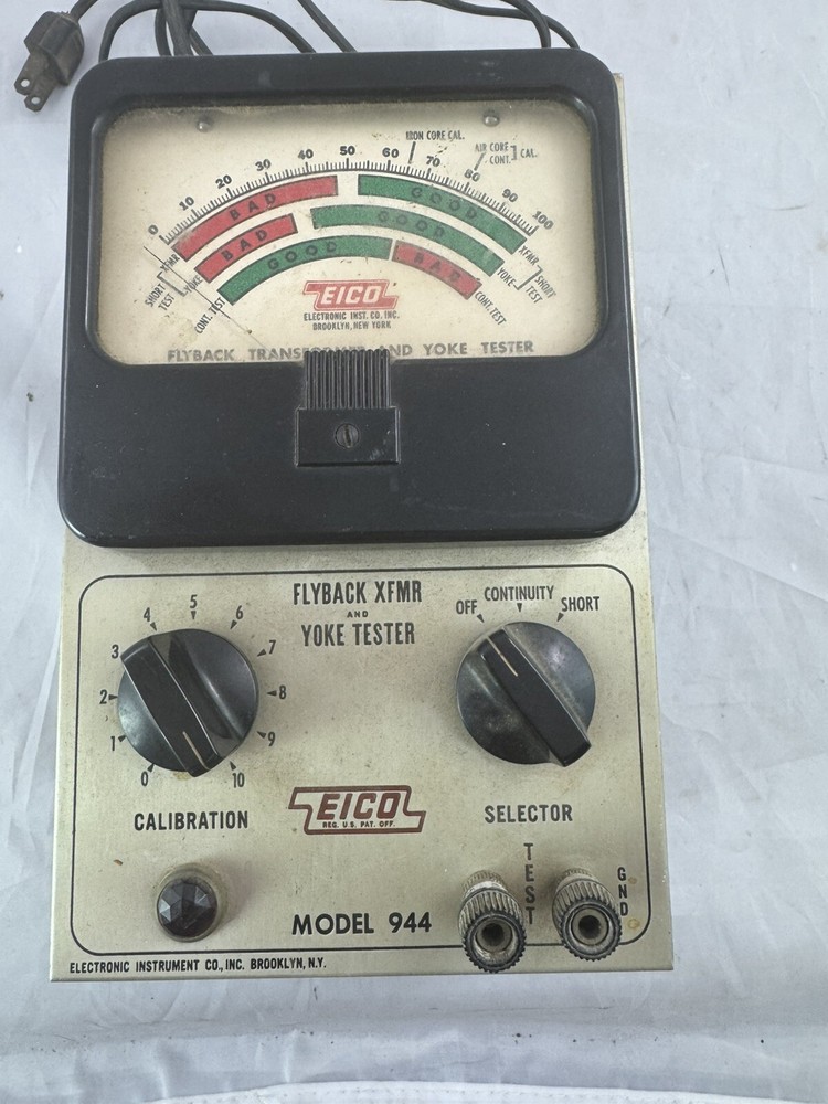 Eico Model 944 Flyback Transformer And Yoke Tester
