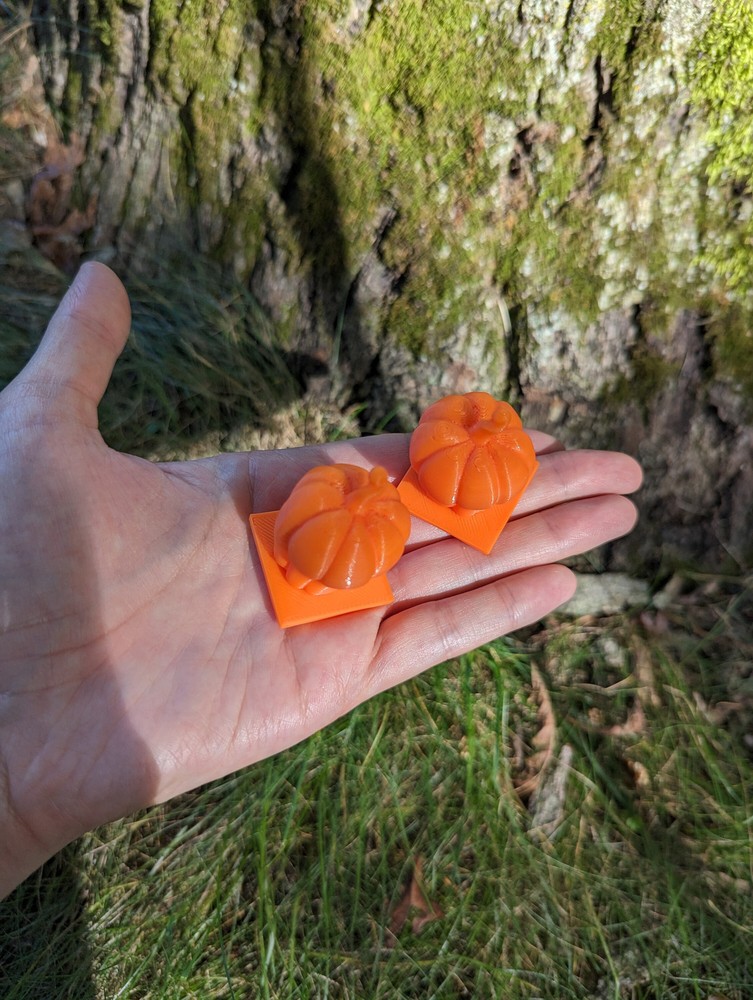 Orange PLA Pumpkins Tiny 3d Printed Pumpkins PLA Squash Autumn Pumpkins Fa