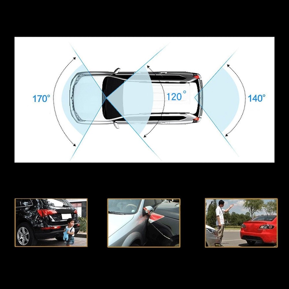 Enhanced Dual Dash Camera for Android - 170° View, Loop Recording & Night Vision