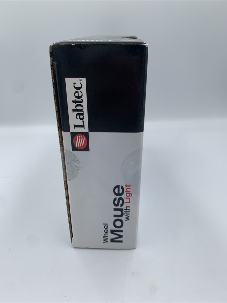 Sealed NIB Labtec Wheel Mouse With Light PS/2 Connection XP Windows 98 99 2000