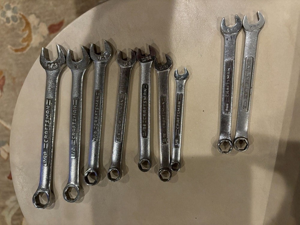 Craftsman brand pre-owned 6-Point Combination wrenches