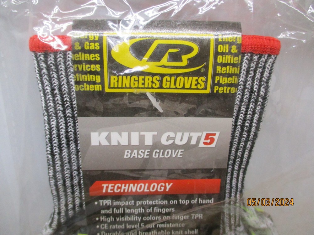 Ringers Gloves KNIT CUT 5 BASE Gloves Medium