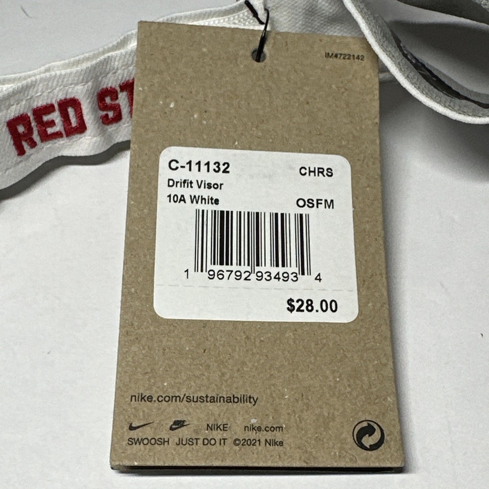 Nike Visor Dry Fit Red Stars NWT