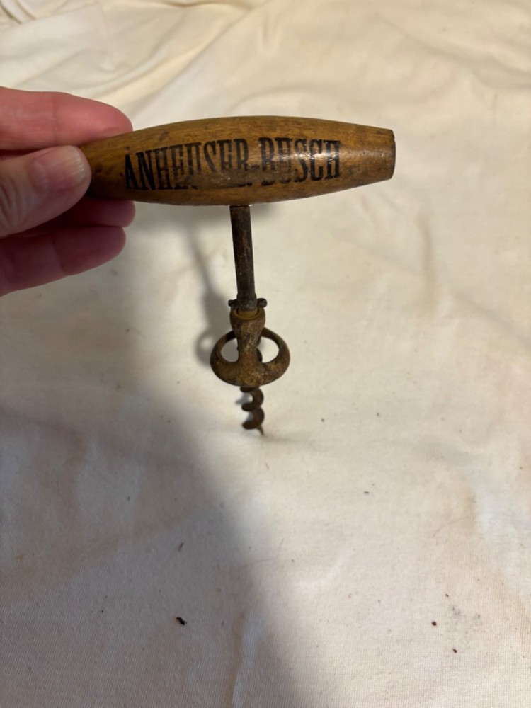 Antique Breweriana Anheuser Busch Corkscrew Williamson Pre-Owned