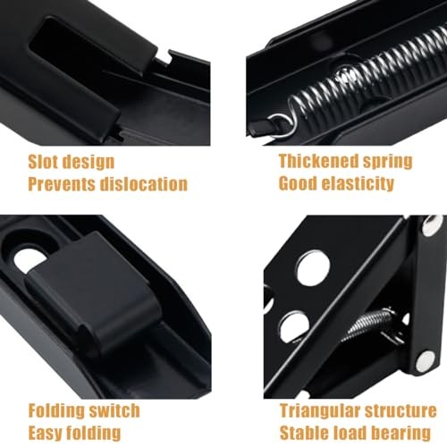 Wall Table Fold Down Hinge,90 Degree Self-Locking Folding Hinge,Save Space