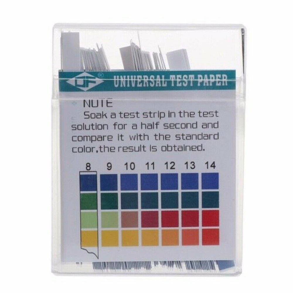 100pcs PH Test Strips Test Paper 1-14 PH Range Indicator Strips 87*67*11mm Pack