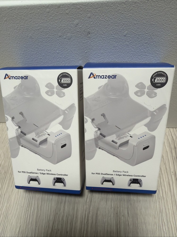 2X 3000Mah PS5 Controller External Battery Pack, PS5 Battery Extende