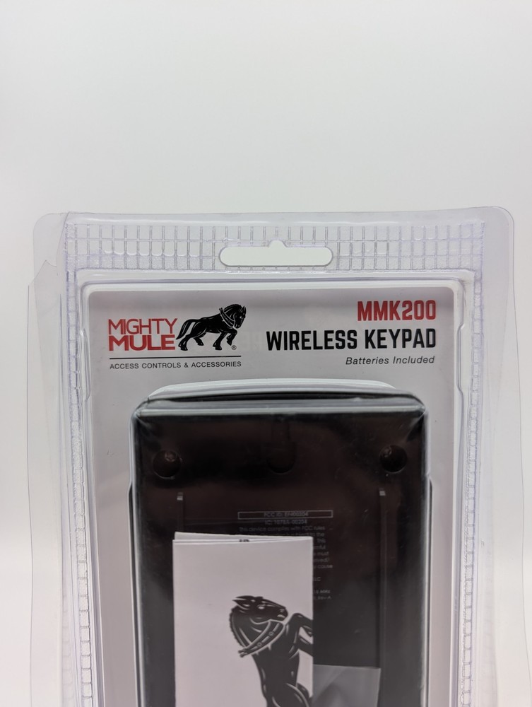 Mighty Mule MMK200 Wireless Keypad For Gate Openers With Code Safe