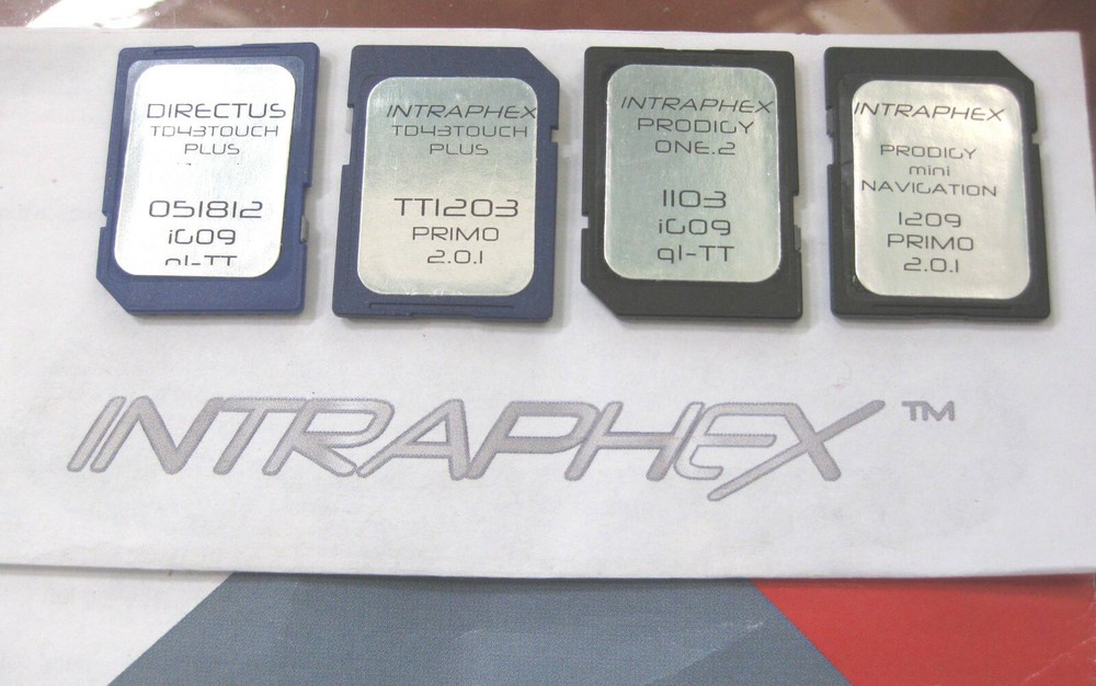 Intraphex Directus GPS navigation map card to select