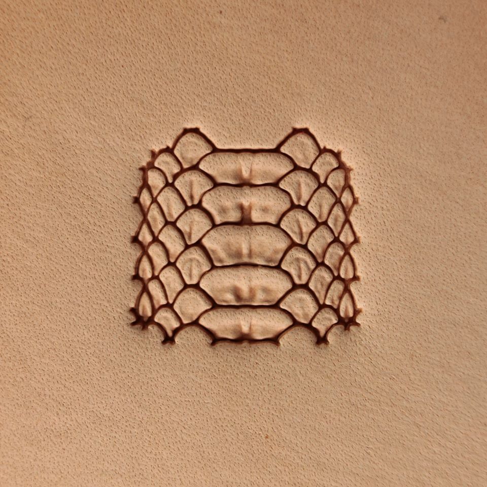 Python Skin Leather stamp tool crafting crafts brass flower stamps #395