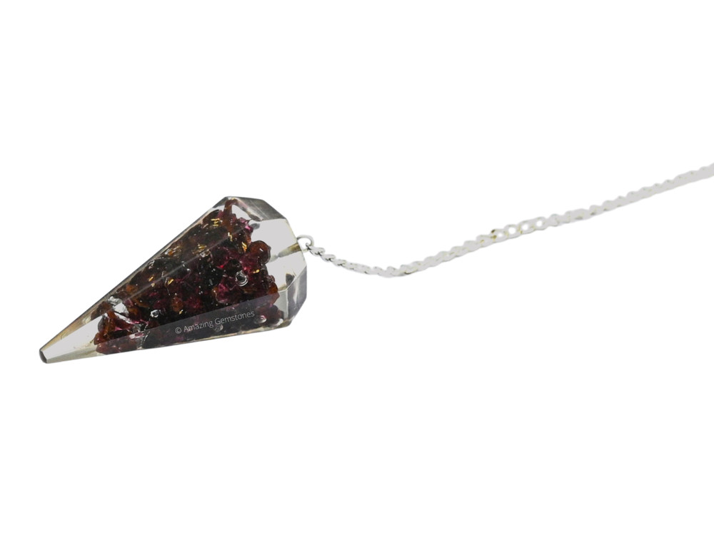 Garnet Orgone Pendulum