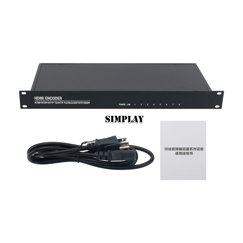 8CH H.265 1U HDMI Encoder PC NVR Video Encoder for RTMP/RTSP/HTTP