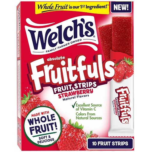 Welch's Absolute Fruitfuls Fruit Strips Strawberry