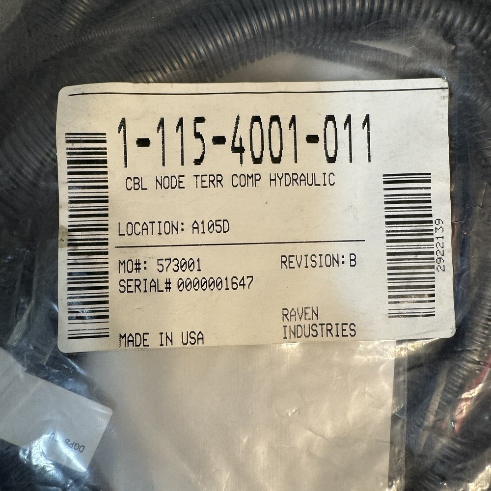 Raven SmarTrax Hydraulic Terrain Compensation Node Cable Harness - 115-4001-011