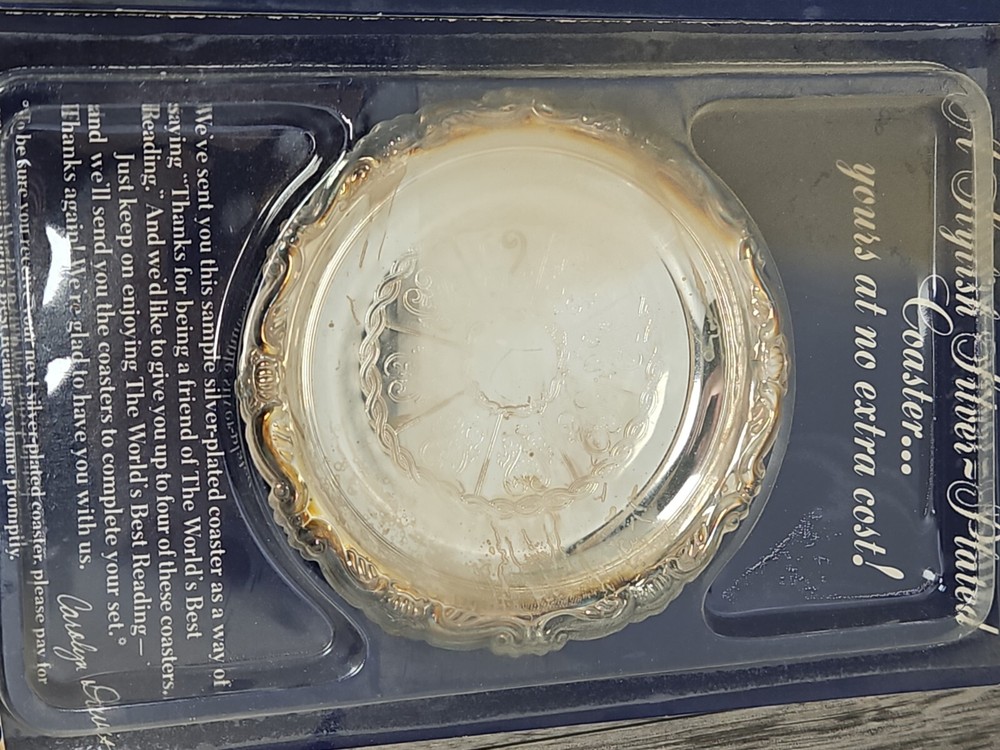 1989 Reader's Digest Silver-plated Coasters