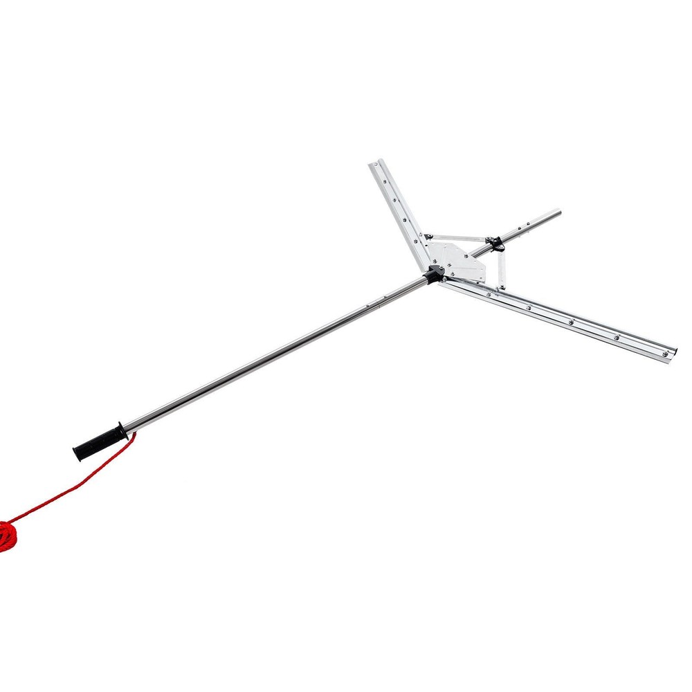 48in Rust-Resistant Lake Weed Cutter w/ Adjustable Width & 30ft Nylon Rope