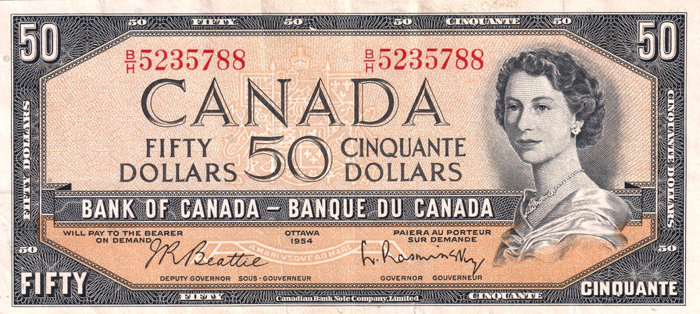 Canada 50 Dollars 1954 Pick #81b
