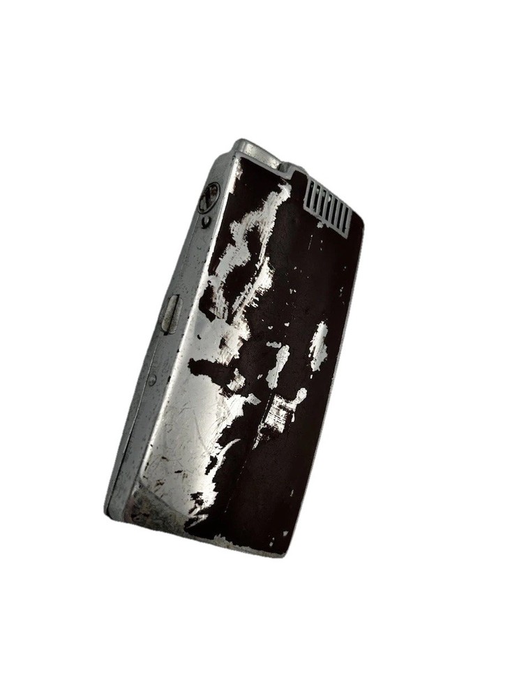 Ronson Pal Lighter Combo Cigarette Case Brown Chrome Used Untested Refillable