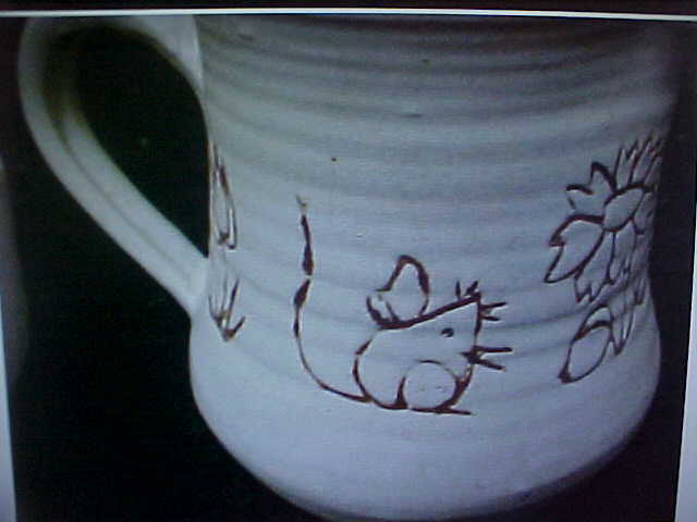 NC Pottery Whimsical Creamer & Sugar