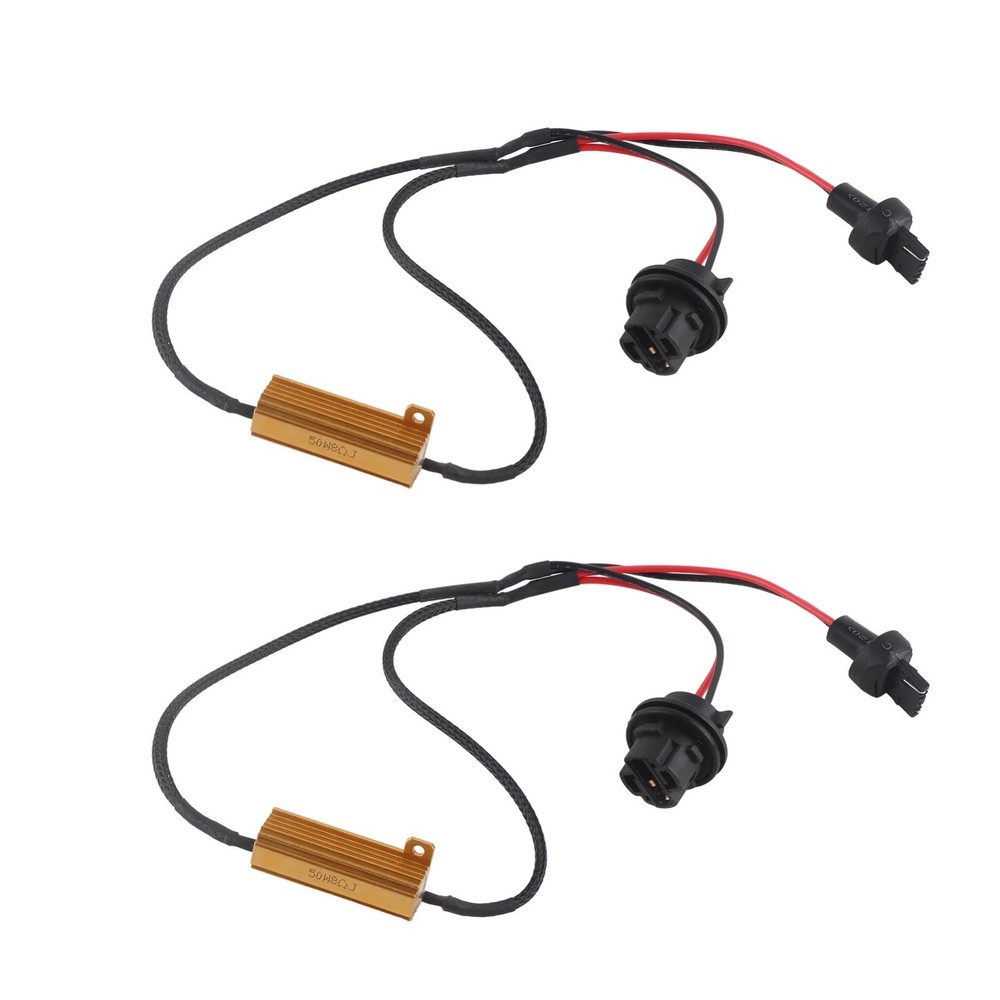 Wire LED Resistor Canceler Error Decoder 7440 Harness Front Turn Signal Lamp