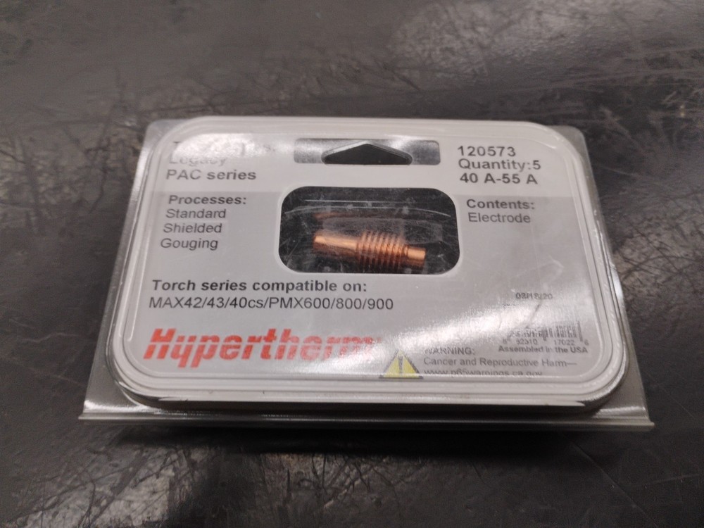 Hypertherm 120573 Electrode For MAX42/43/40CS/PMX600/800/900 - New