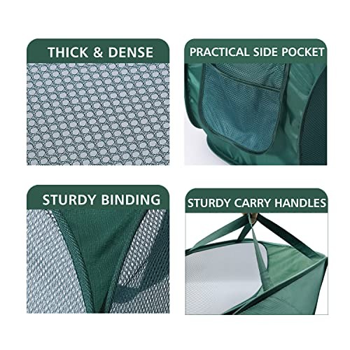 Pop Up Laundry Hamper,Collapsible Horizontal Baskets with Handles & Side Grey