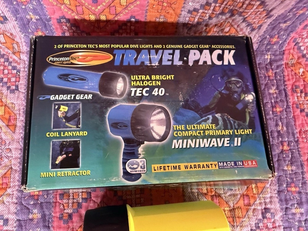 Princeton Tec Reef Pack LED Light Kit  + 1 Shockwave Light! New Open Box!