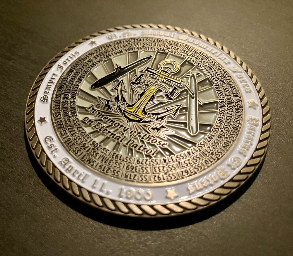 Eternal Patrol Submarine Challenge Coin